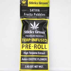 Sticky Green AAA- Fruity Pebbles 2pack PreRoll