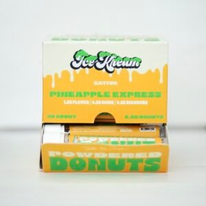 Icecream Pineapple Express- Sativa Powdered Donut Preroll